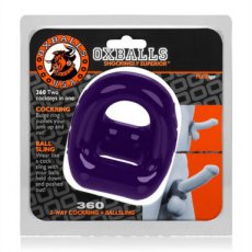 Cock Ring And Ball Sling - Eggplant Cock Ring And Ball Sling - Eggplant