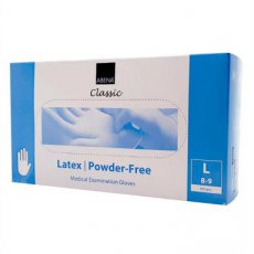 Latex Gloves Large Powderfree White (100x)