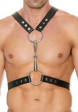 Men's Harness With Metal Bit