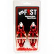 Mr Fist Nipple Clamps Red 10871 SJT Mr Fist Nipple Clamps Red