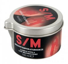 S/M Candle in a Tin Red